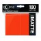 Ultra Pro Sleeve Eclipse Matte - Pumpkin Orange (100 Sleeves)