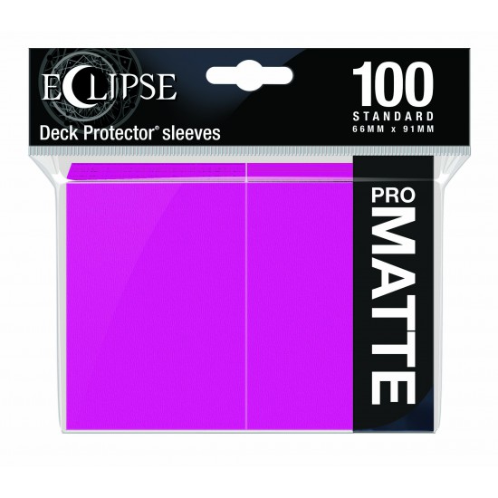 Ultra Pro Sleeve Eclipse Matte - Hot Pink (100 Sleeves)