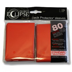 Ultra Pro Sleeve Eclipse Matte - Rood (80 Sleeves)